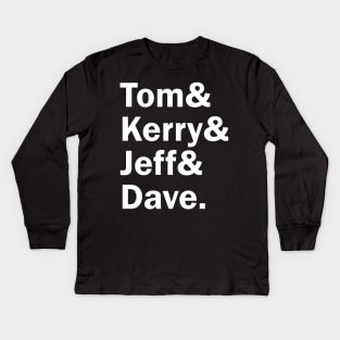 Funny Names x Slayer (Tom, Kerry, Jeff, Dave) Kids Long Sleeve T-Shirt